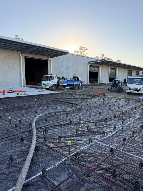 Industrial concrete pumping project