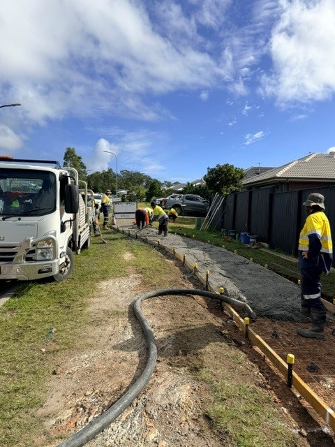 Residential concrete pumping service