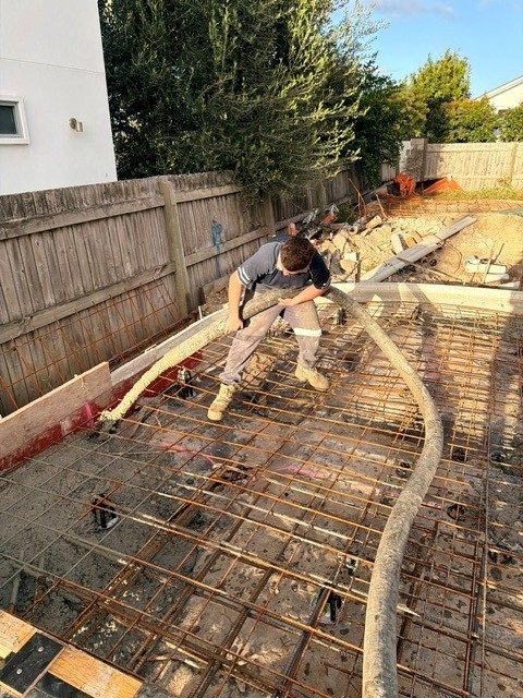 Difficult access concrete pumping